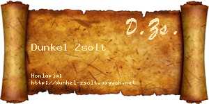 Dunkel Zsolt névjegykártya
